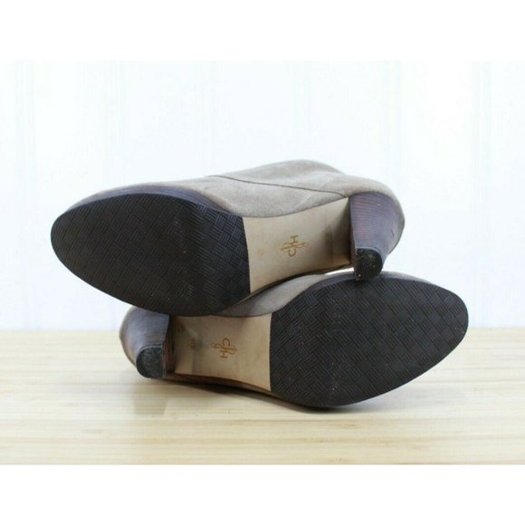 Cole Haan Darcy Bootie II Taupe Greige Suede Platform Boots Size 9.5 B - Picture 9 of 9